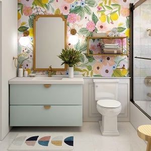 Цветная и яркая ванная комната: как преобразить санузел в Веселовском - veselovskoe.mebel54.com | фото