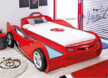 CARBED Кровать-машина Coupe с выдвижной кроватью Red 20.03.1306.00 в Веселовском - veselovskoe.mebel54.com | фото