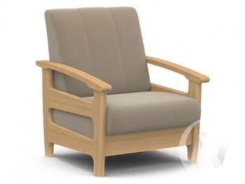 Кресло для отдыха Омега (бук лак/CATANIA LATTE) в Веселовском - veselovskoe.mebel54.com | фото