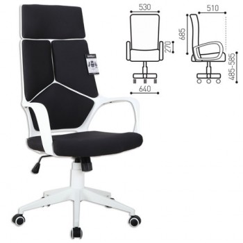 Кресло офисное BRABIX Prime EX-515 (черная ткань) в Веселовском - veselovskoe.mebel54.com | фото