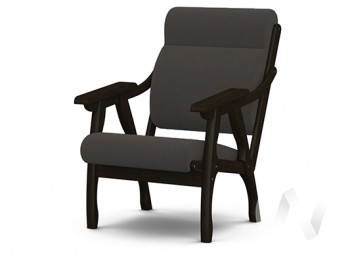 Кресло Вега-10 (венге лак/ULTRA GRAFIT) в Веселовском - veselovskoe.mebel54.com | фото