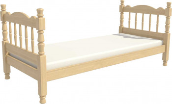 Кровать одинарная Аленка из массива сосны 800*1890 Сосна в Веселовском - veselovskoe.mebel54.com | фото