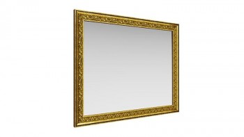 Зеркало навесное "Айрум"/(дуб кальяри / профиль: золото с орнаментом) в Веселовском - veselovskoe.mebel54.com | фото